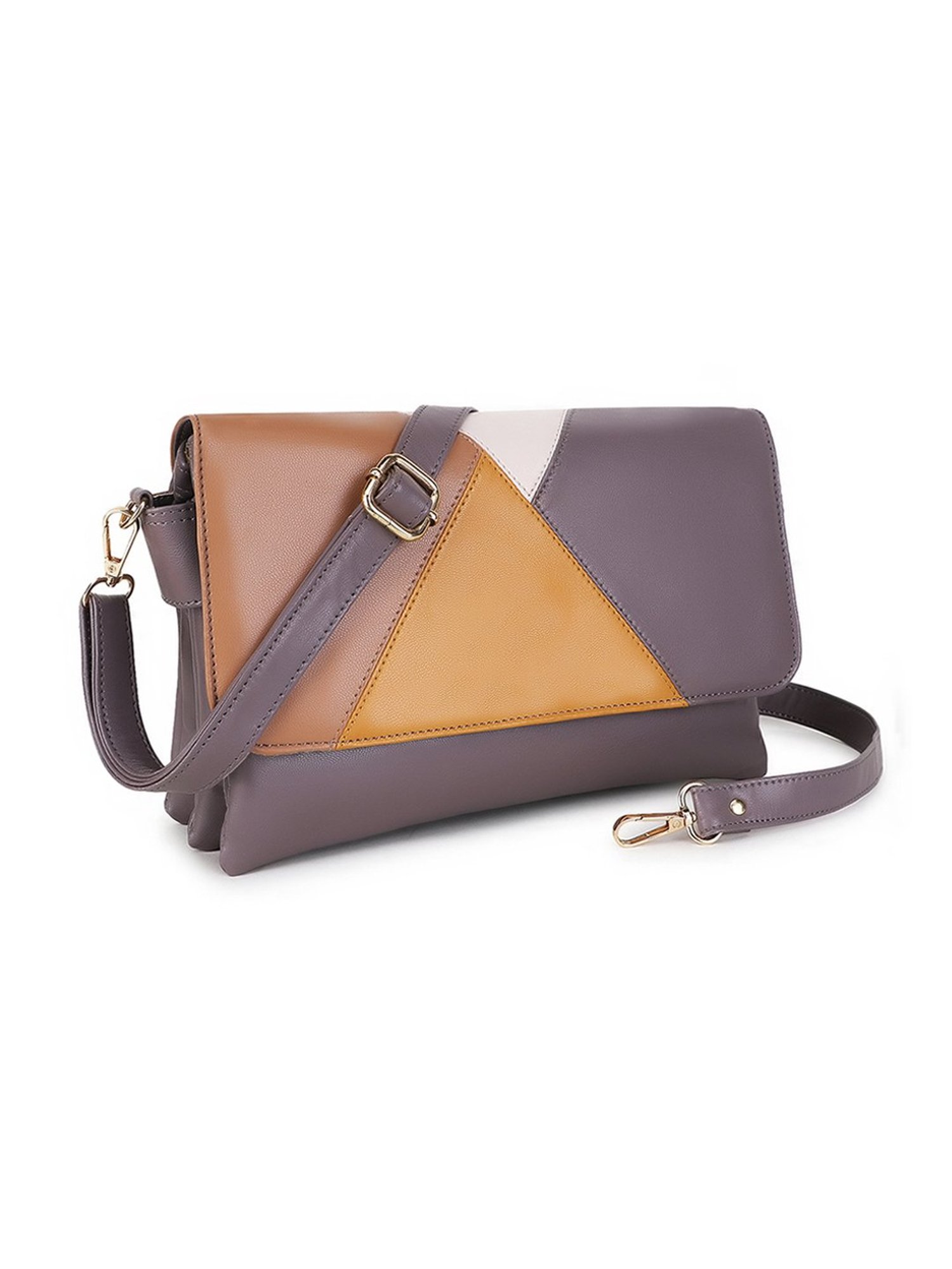 Spice Art Mauve Solid Medium Cross Body Bag