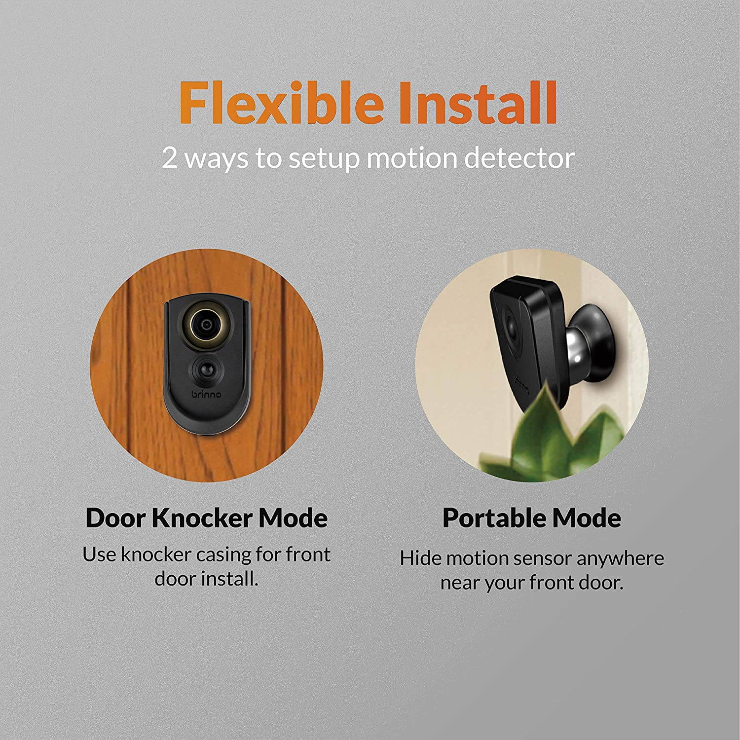 Brinno Duo Front Door Smart Peephole Camera SHC1000W - Smart Home Security System with Mobile and live view remotely