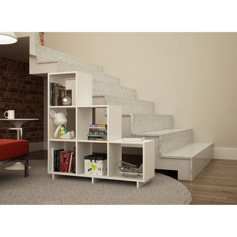 Set of 2 38.58" Cascavel Stair Cubby White - Manhattan Comfort