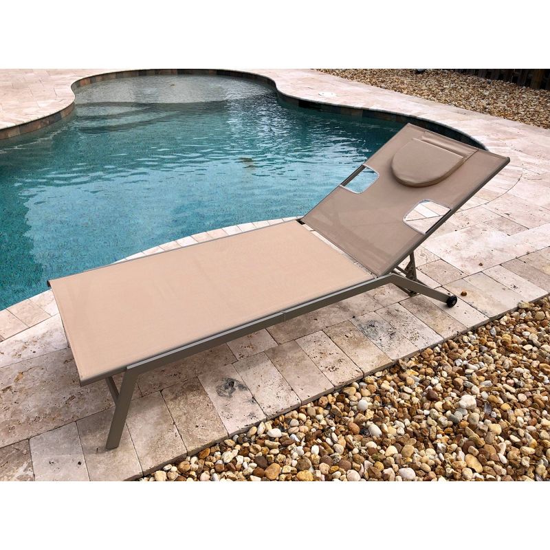 Chatham 2pk Chaise Lounge Tan/Taupe - Ostrich