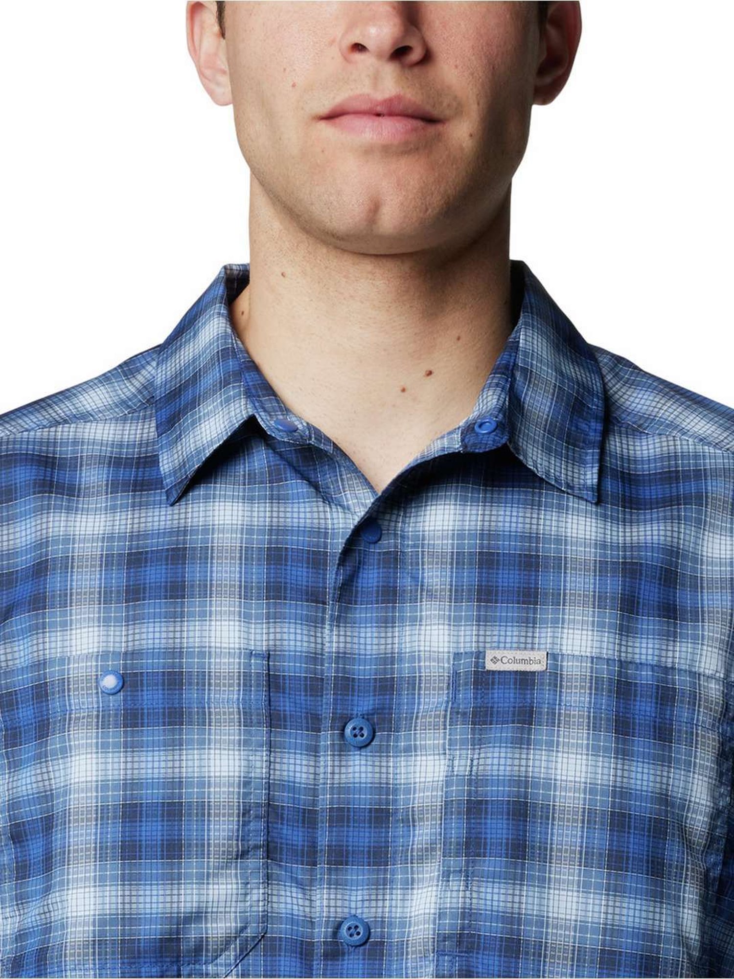 Columbia Mountain Blue Regular Fit Checks Shirt