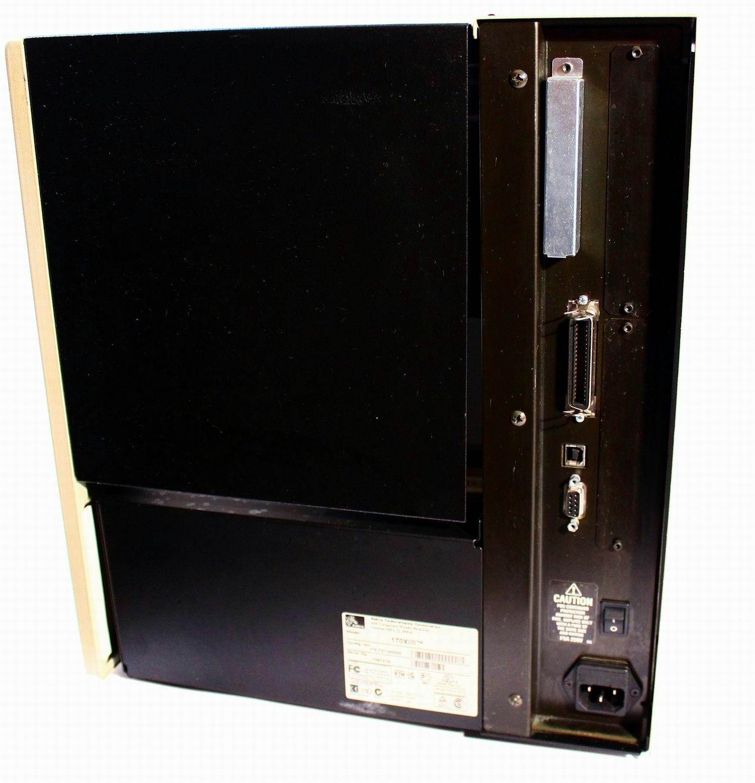 Zebra 170Xi III Plus 170-701-00100 Thermal Transfer Barcode Label Printer Parallel USB Cutter 300dpi