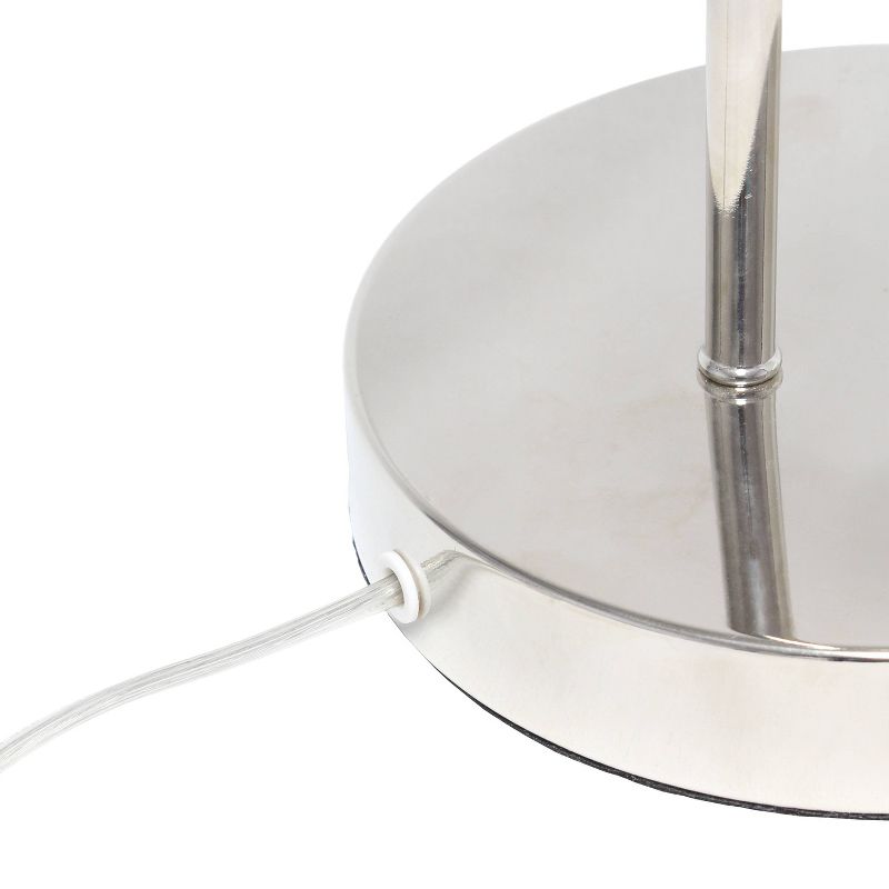 Metal Arched Chrome Cage Table Lamp Chrome - Lalia Home