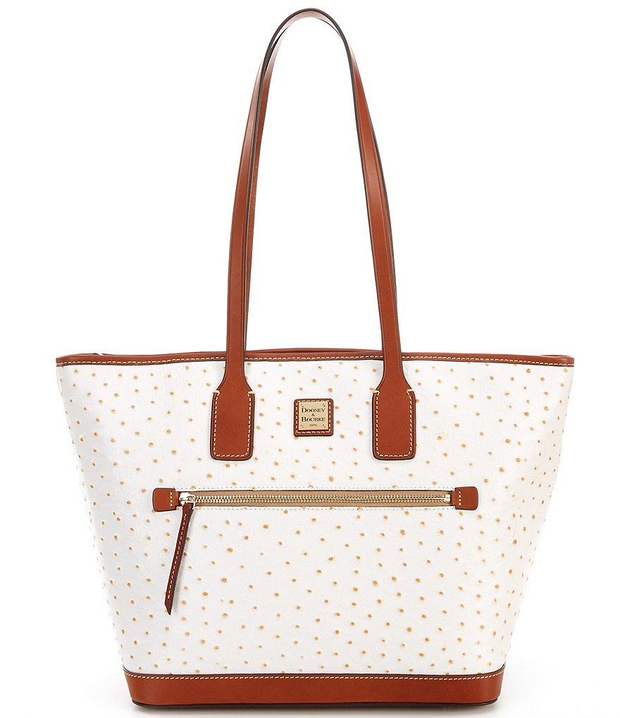 Dooney & Bourke Ostrich Collection Leather Tote Bag