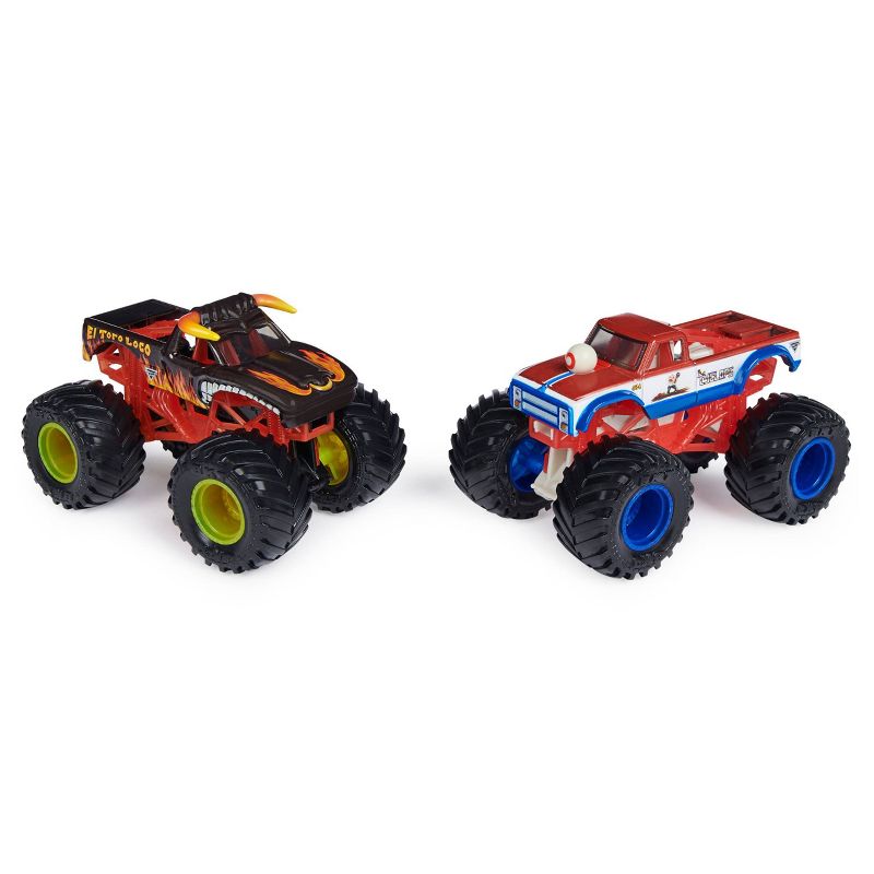 Monster Jam Official El Toro Loco vs. Cyclops Color-Changing Die-Cast Monster Trucks - 1:64 Scale