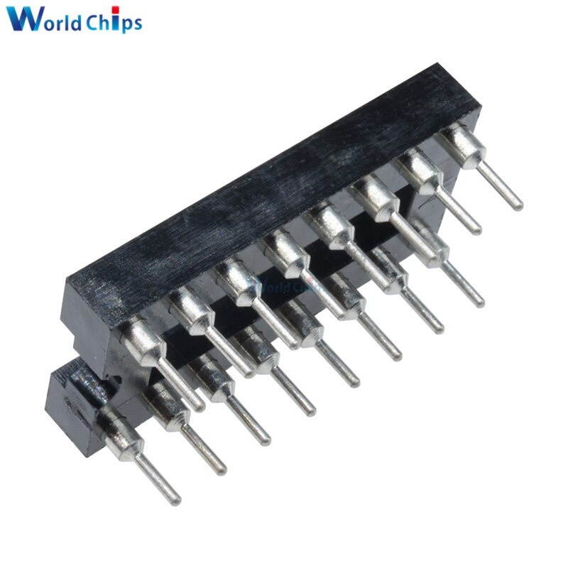 10PCS 16Pin DIP SIP Round IC Sockets Adaptor Solder Type Gold Plated Machined