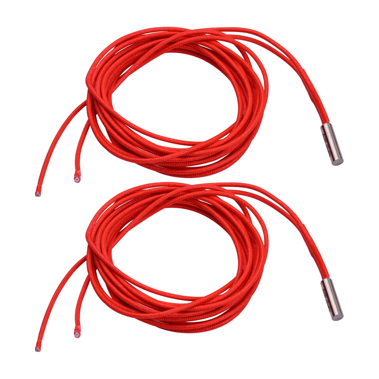 Aibecy 2pcs 12V 40W 6*20mm Single End Cartridge Heater Heating Tube 1.4m/4.6ft for 3D Printer