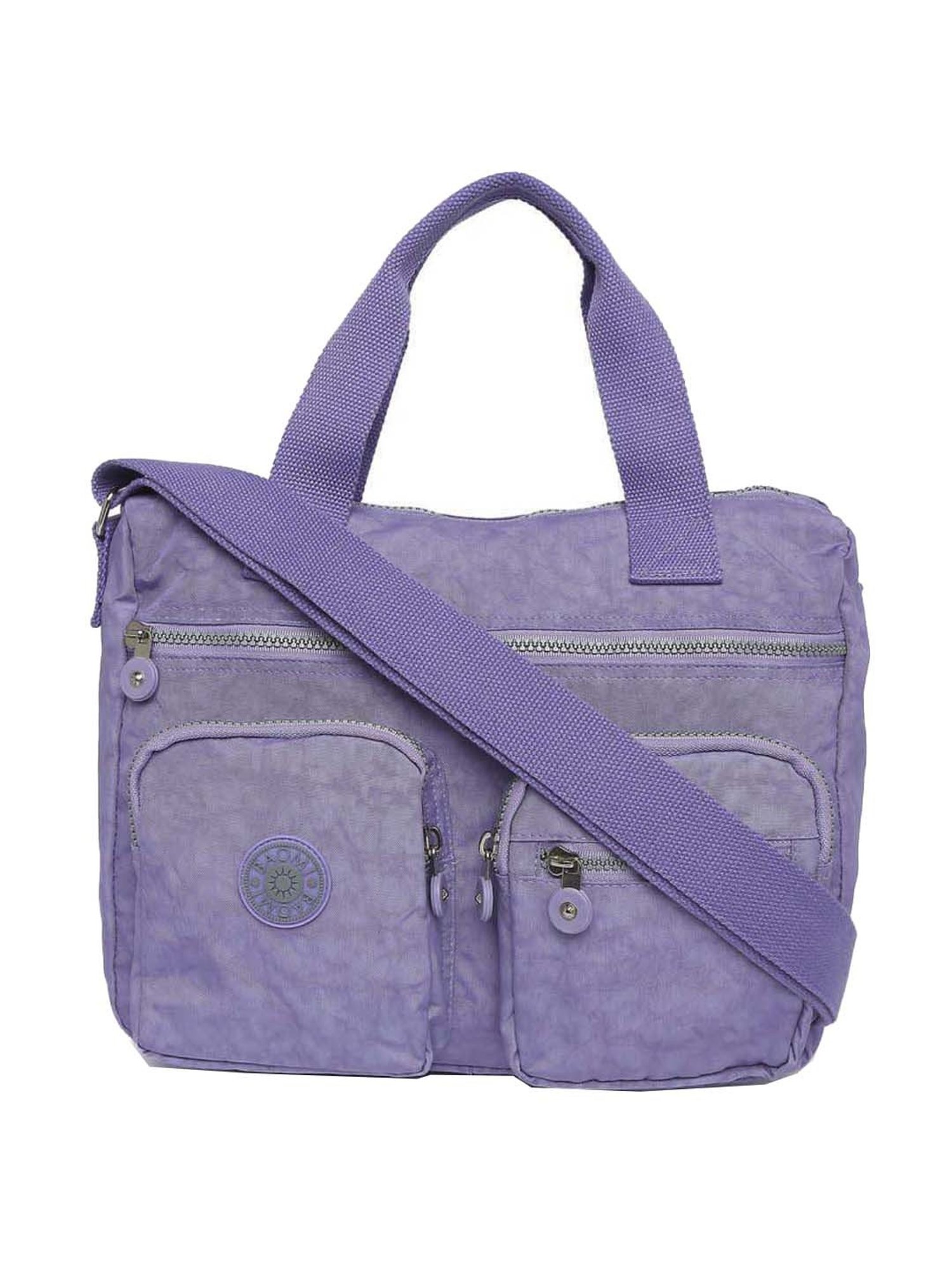 Baomi Purple Solid Medium Cross Body Bag