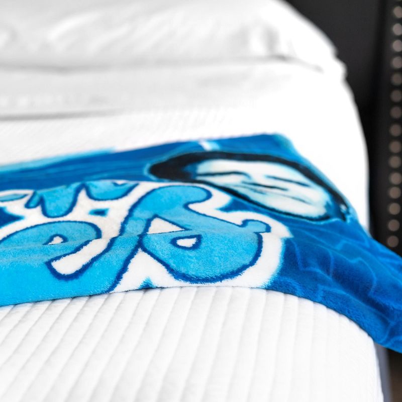 Silver Buffalo Step Brothers Boats 'N Hoes Throw Blanket | Soft Micro Plush | 45 x 60 Inches