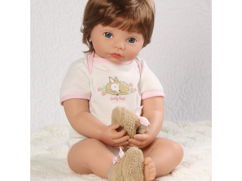 Paradise Galleries Reborn Toddler Girl - Dearly Loved, 19 inch Realistic Doll in GentleTouch Vinyl & Weighted Body, 5-Piece Gift Set