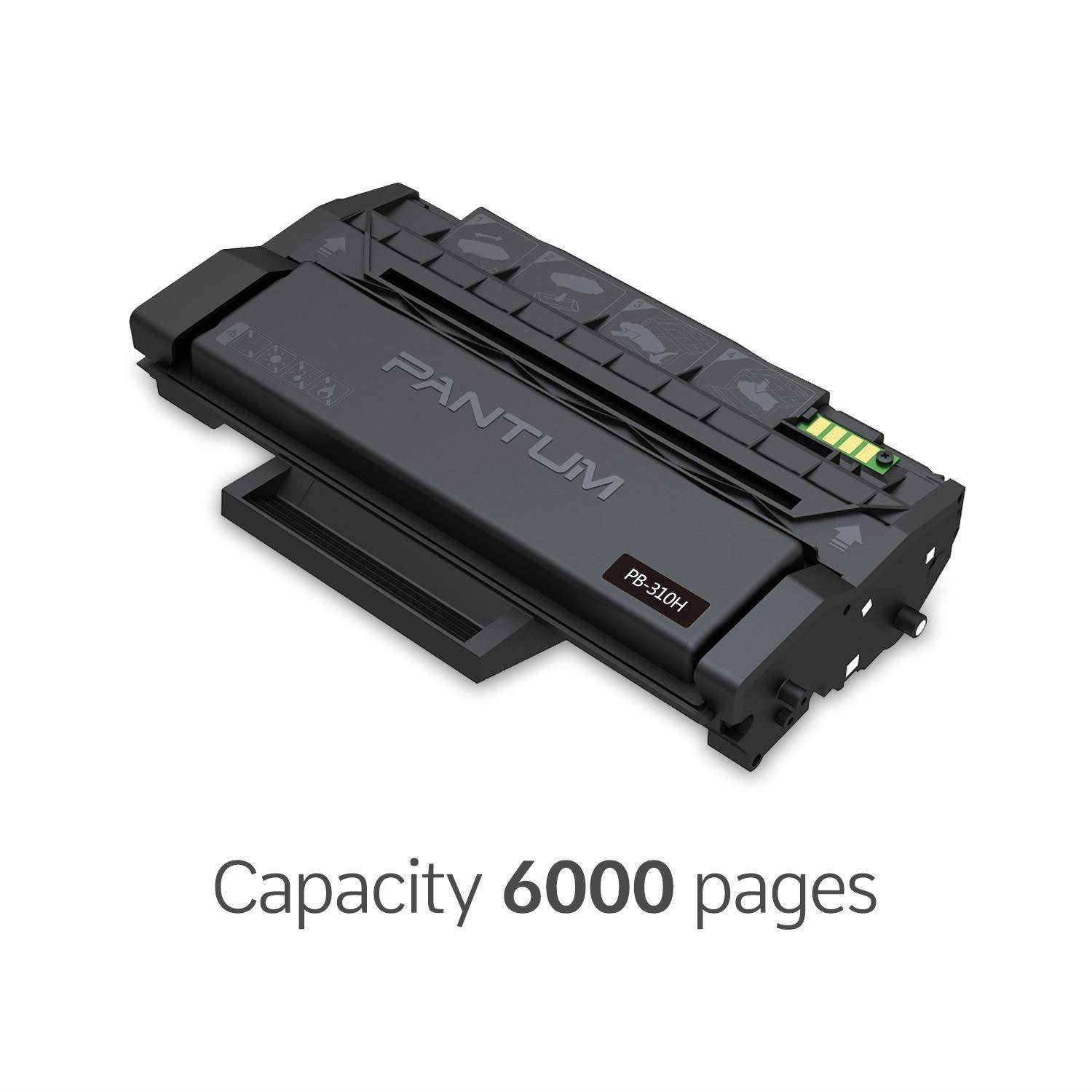 Pantum PB-310H Black Toner Cartridge and Drum Unit in One Compatible with Pantum P3500 Series, 6000 Page Yield per Cartridge