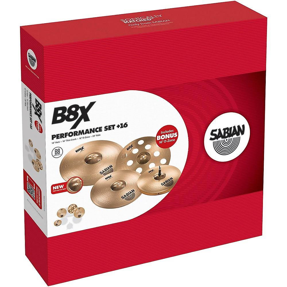 Sabian B8X Performance Pack With 16" O-Zone Crash