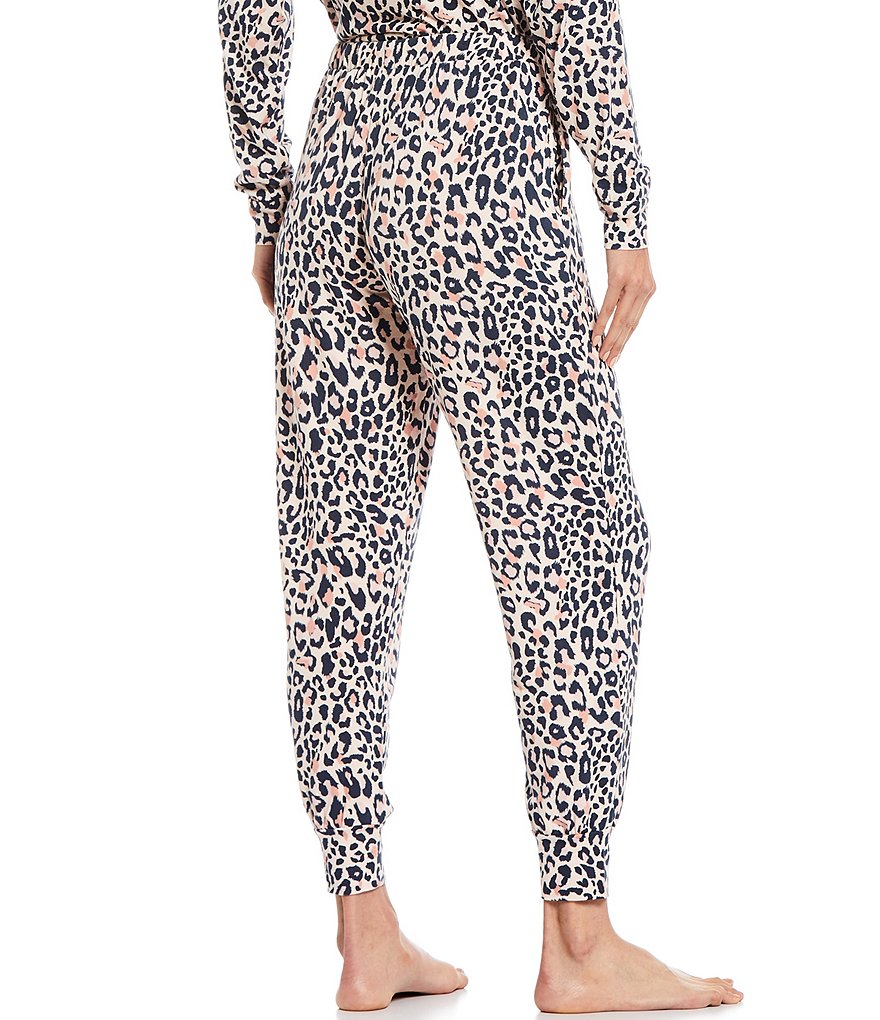 Honeydew Intimates Travel Light Leopard Print French Terry Coordinating Lounge Joggers