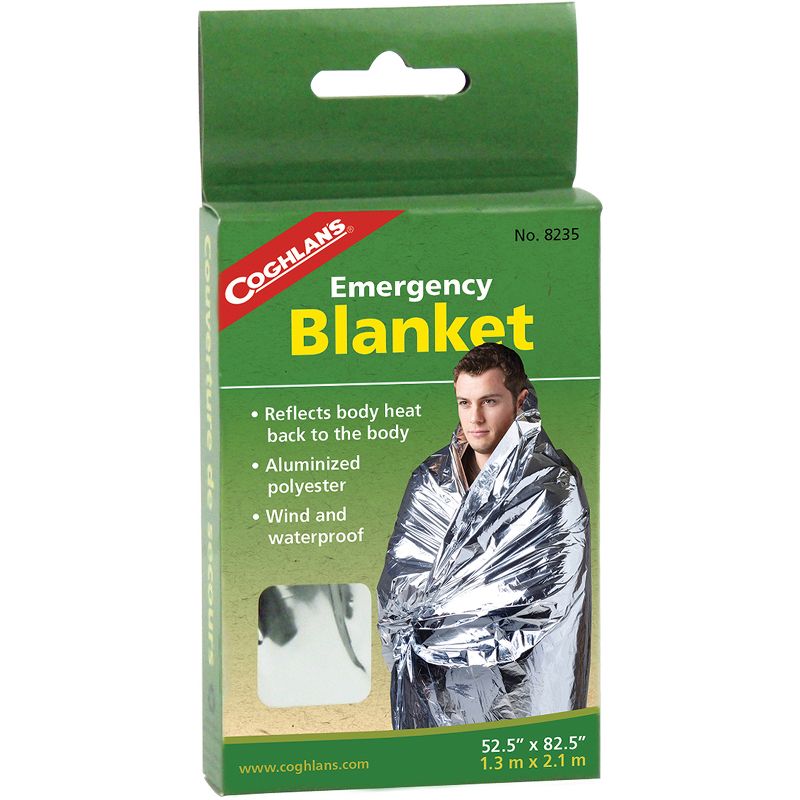 Coghlan's Emergency Blanket, 52.5" x 82.5", Waterproof & Windproof, Survival