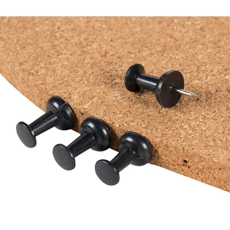 Universal Cork/Dry Erase Board, Melamine, 24 x 18, Black/Gray Aluminum/Plastic Frame