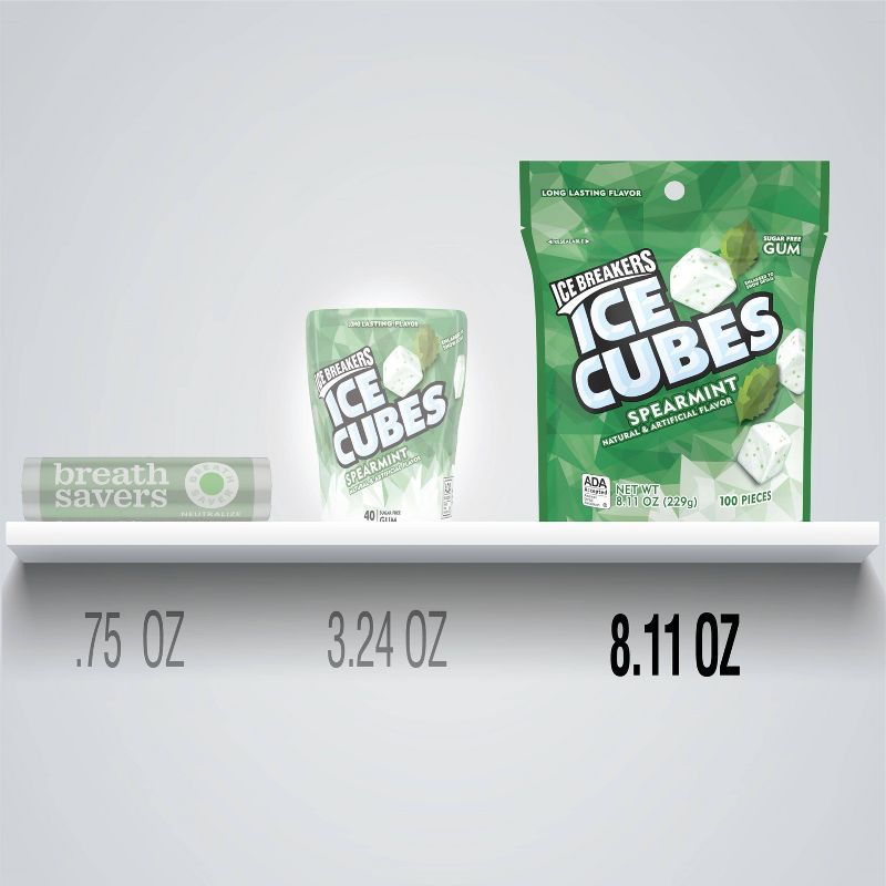 Ice Breakers Ice Cubes Spearmint Gum - 8.11oz/100ct