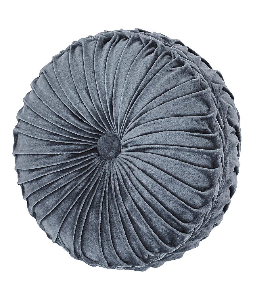 J. Queen New York Crystal Palace Tufted Velvet Round Pillow