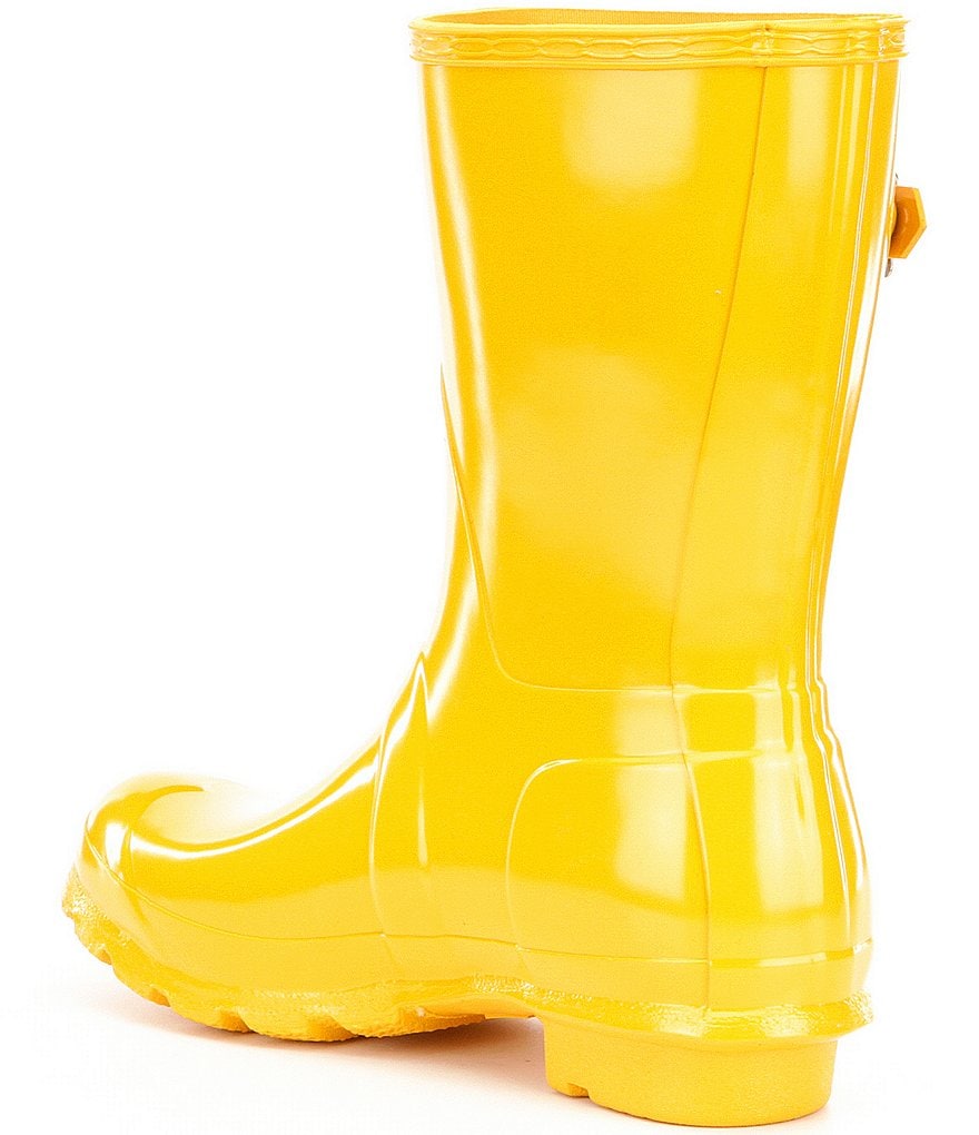 Hunter Women's Original Short Gloss Buckle Strap Rain Boots