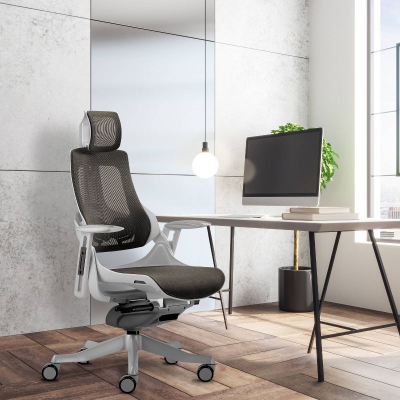 Lux Ergonomic Executive Chair Gray - Techni Mobili