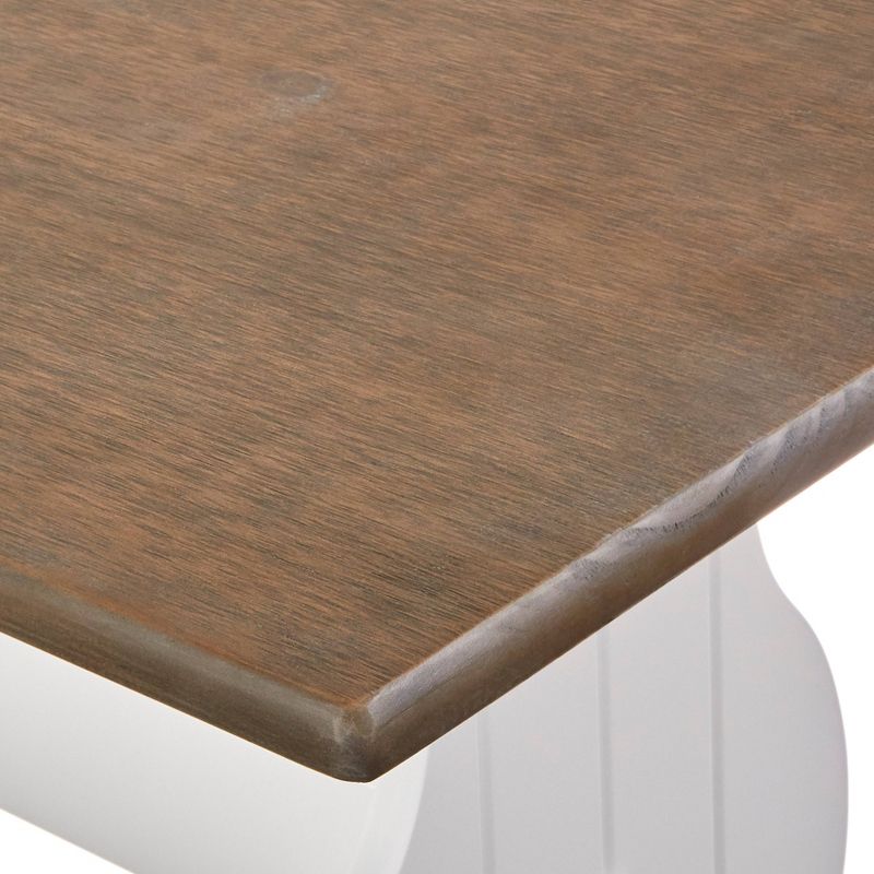 3pc Sanford Tan Wood Dining Nook Set Walnut Brown - Baxton Studio