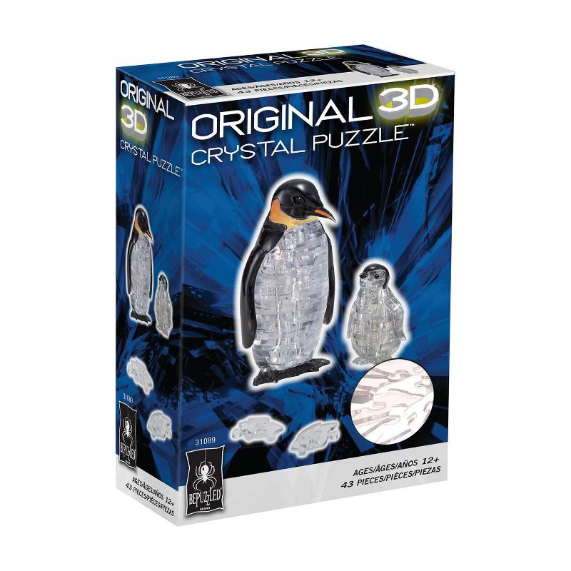University Games Penguin and Baby 43 Piece 3D Crystal Jigsaw Puzzle