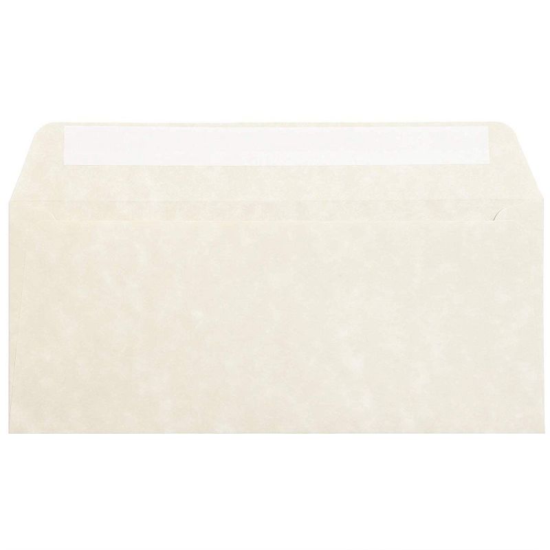 50 Pack Self Adhesive Tape Parchment Envelopes #10 (9 1/2 x4 1/4  in) for Invitation Greeting Cards, Mailing Letters, Thank You Notes
