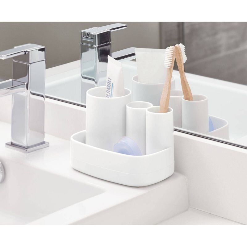 Cade Toothbrush Holder White - iDESIGN
