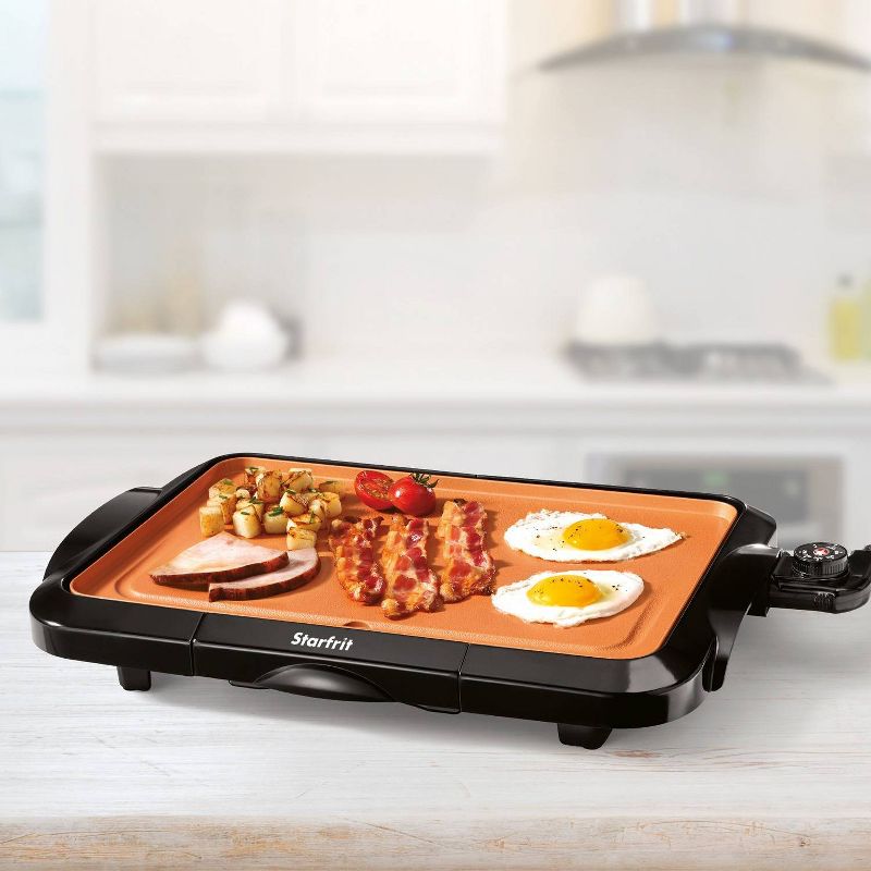 Starfrit Eco Copper Electric Griddle - Black