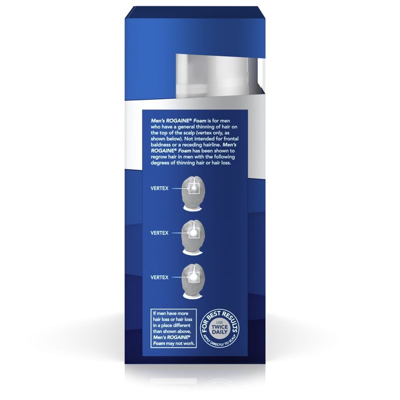 Rogaine Men's Minoxidil Hair Thinning & Loss Treatment Foam - 3 Month