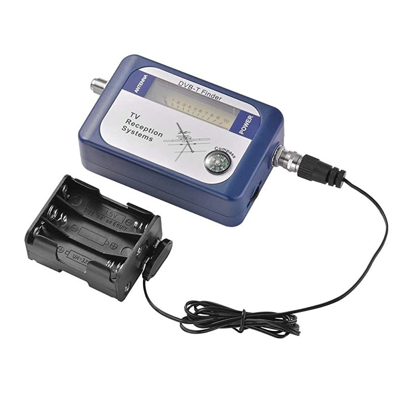 Digital Signal Finder Meter Aerial Terrestrial TV Antenna Satellite Signal Strength Meter with Compass TV Reception Systems