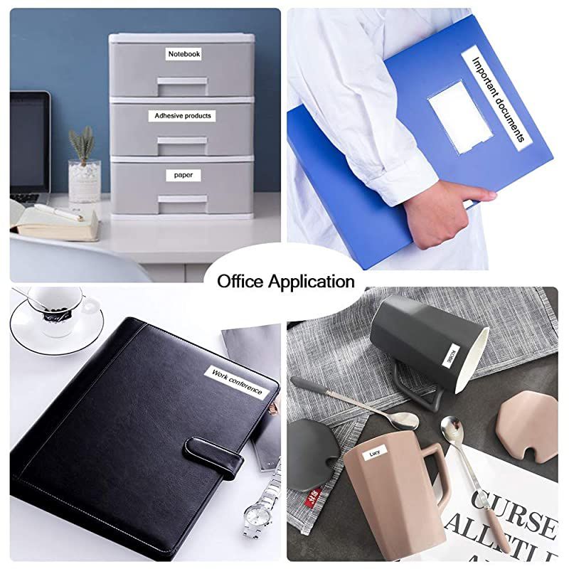 Replacement for Brother PT Label Tape TZ TZe Tape 18mm 0.7 Laminated White TZe-241 TZ-241 for Brother Pt Label Maker PTD400 PT-D400AD, 3/4 Inch x 26.2 ft, Black on White, 6 Pack