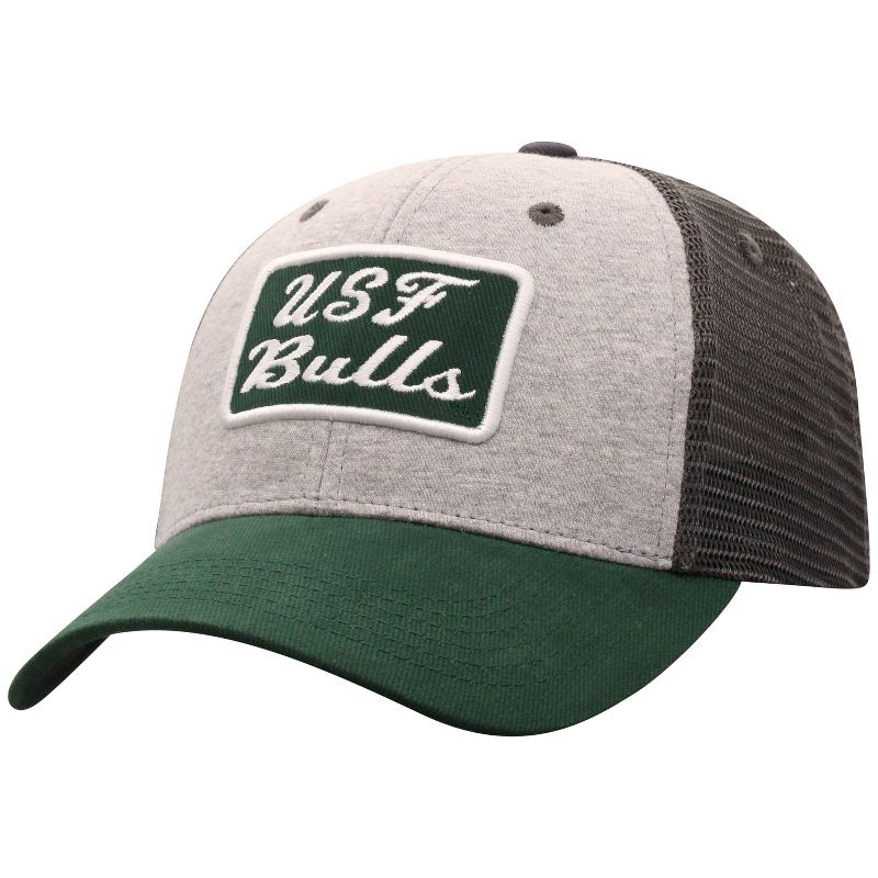 NCAA South Florida Bulls Men's Gray Cotton with Mesh Snapback Hat
