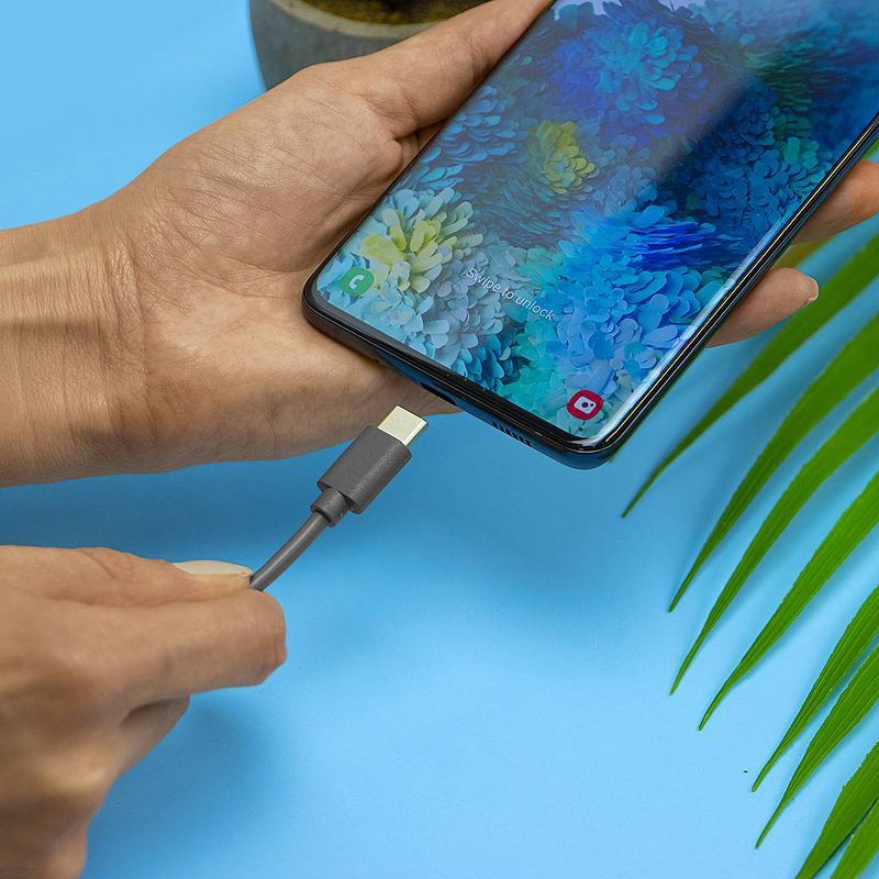 Just Wireless 6ft TPU Type-C to USB-A Cable - Gray