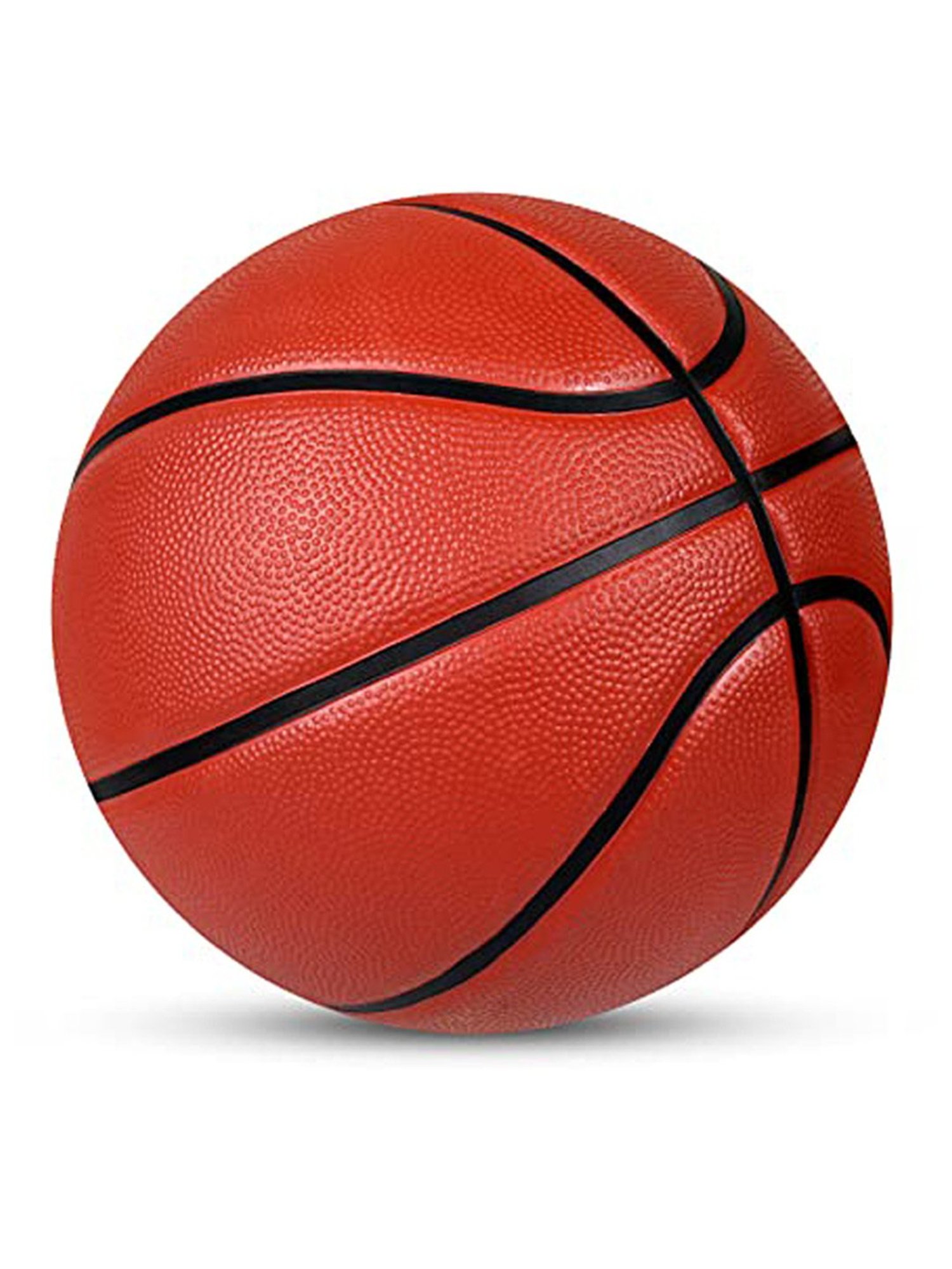 AIVIN 3 Pointer Basketball & Nivia Air Pump Combo Pack (Tomatto Red) Size - 7