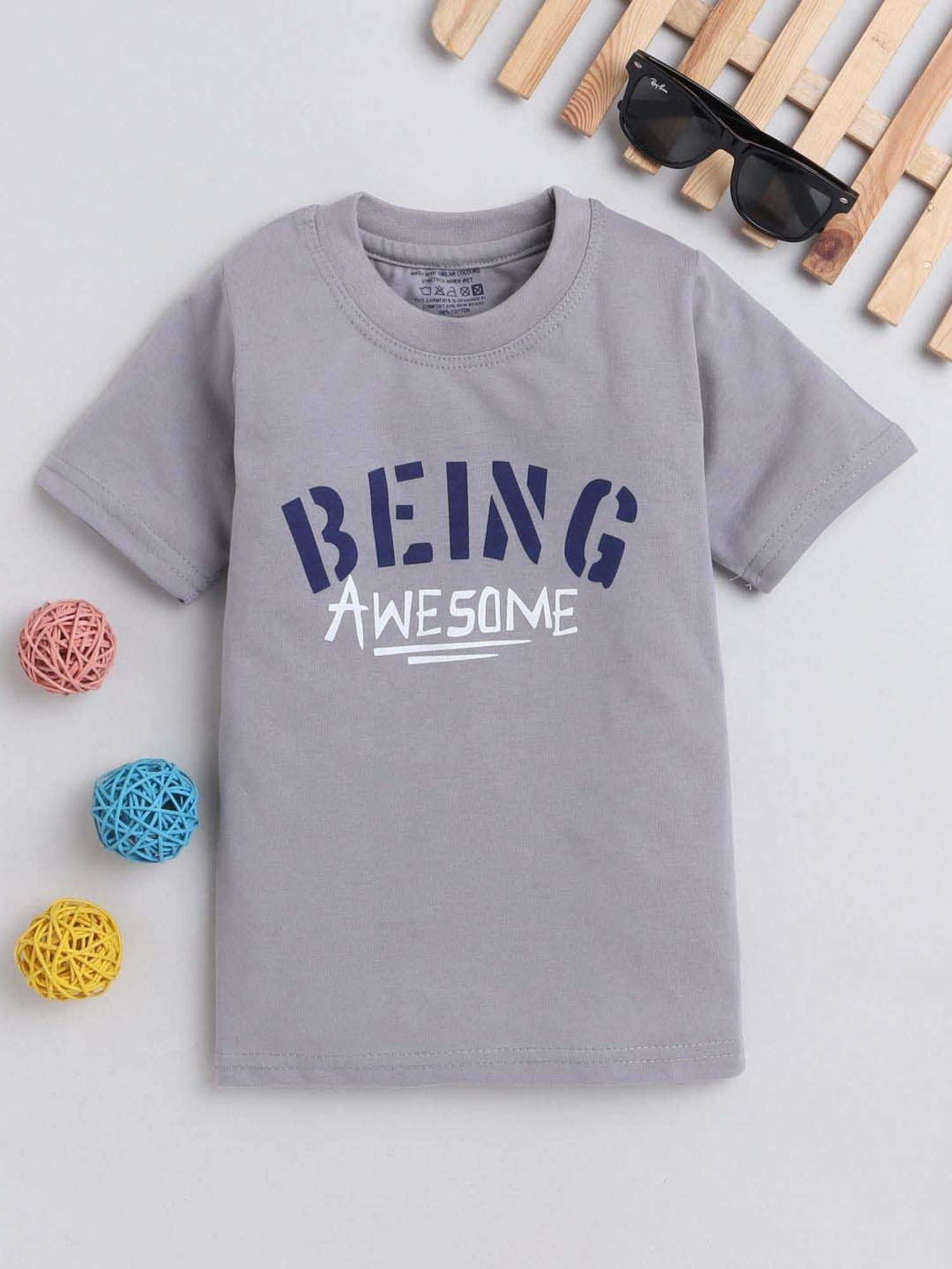 Fourfolds Unisex Multicolor Printed T-Shirt