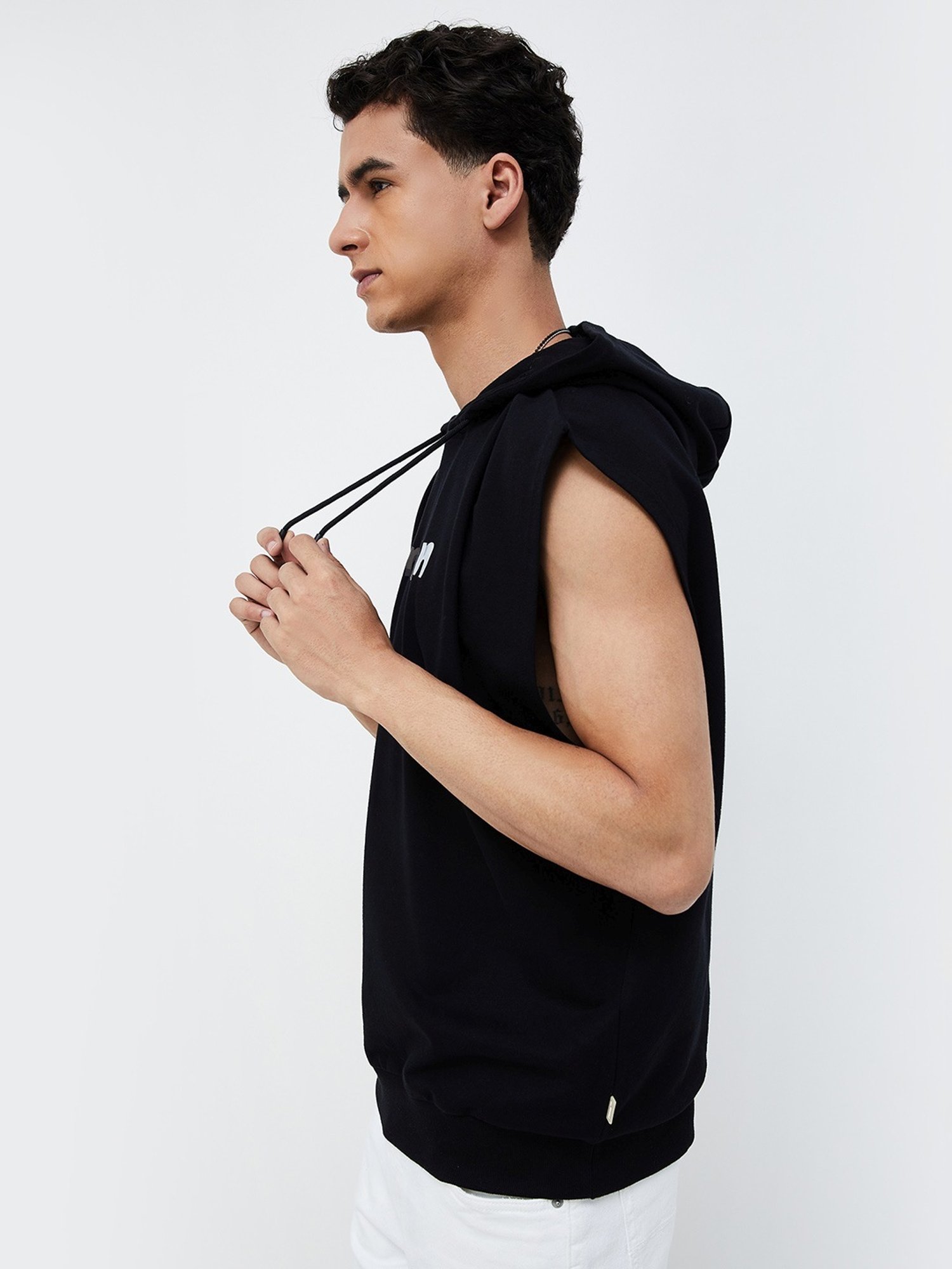 Forca Black Regular Fit Printed Sweatshirt