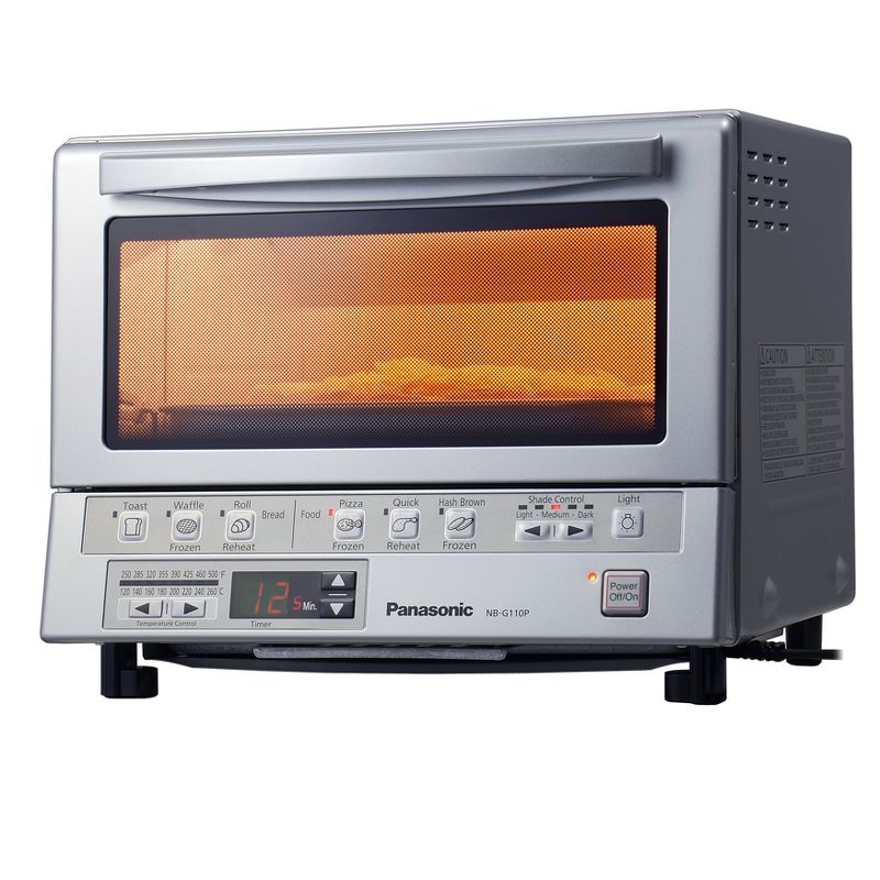 Toshiba MC25CEY-BS 6 Slice Small Stainless Convection Pizza Toaster Oven, Black