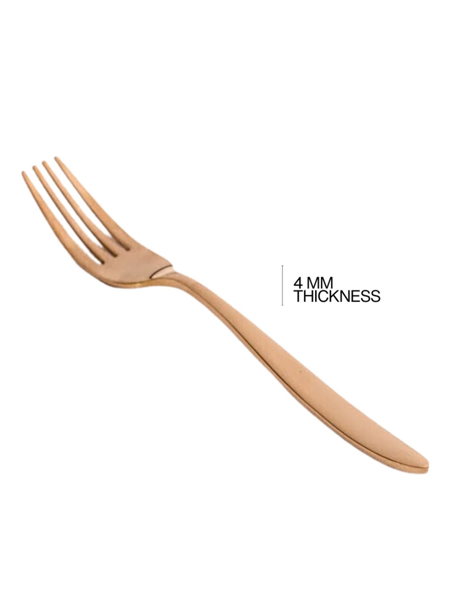 BlackCarrot Rose Gold Stainless Steel Fork Set of 3