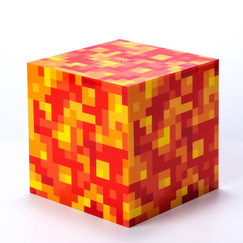 6" Minecraft Lava Block Cube LED Nightlight