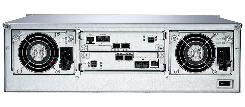 RAID Machine D7316RE 16-bay 10GbE iSCSI SAN Rackmount Dual Controller / High Availability