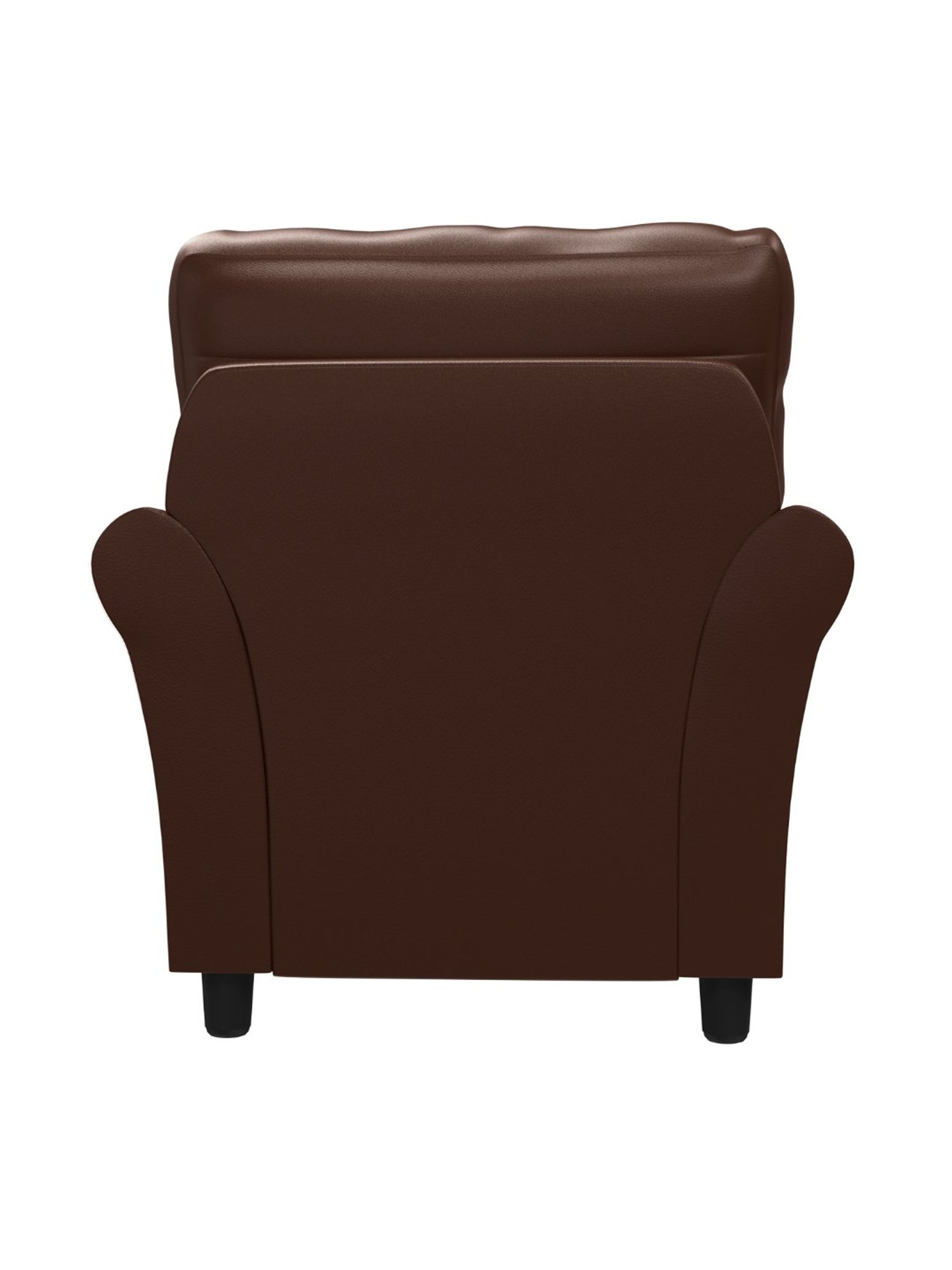 Godrej Interio Orlando Brown Leatherette 1 Seater Sofa