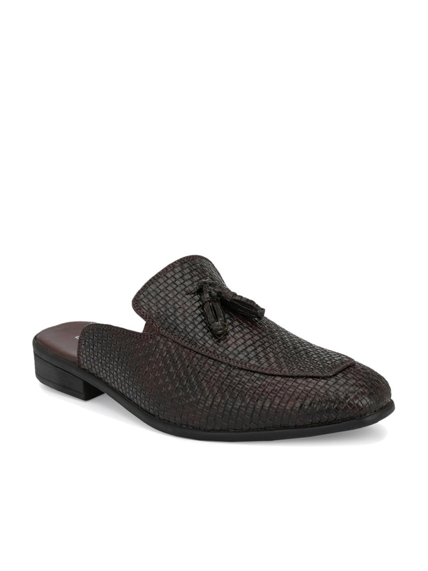 El Paso Men's Brown Mule Shoes