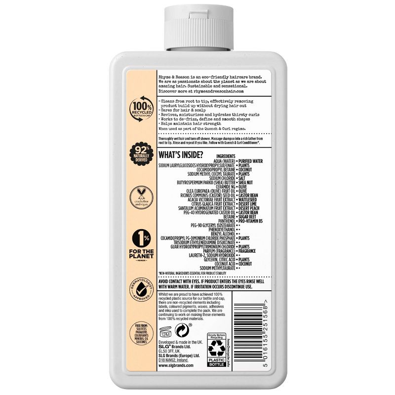 Rhyme & Reason Quench & Curl Shampoo - 13 fl oz