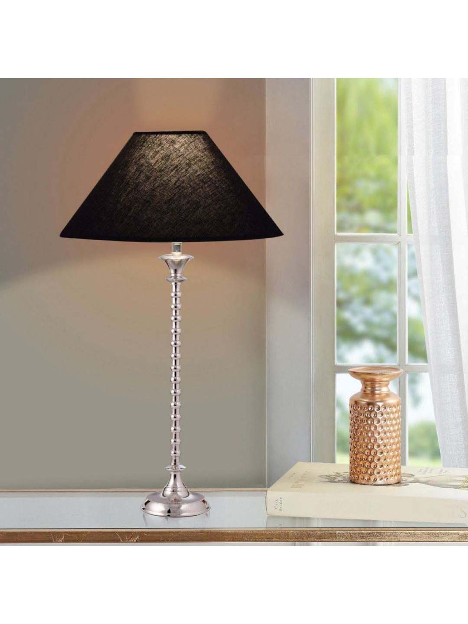 Kapoor E Illuminations Black Nickel Finish Table Lamp - Set of 1