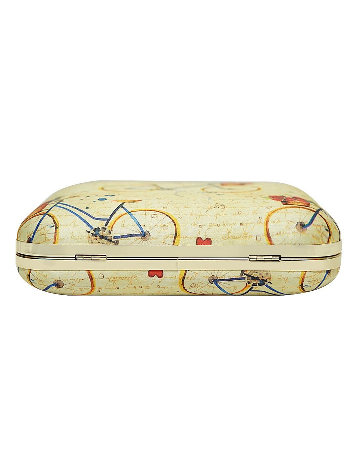 Horra Off White Embellished Clutch