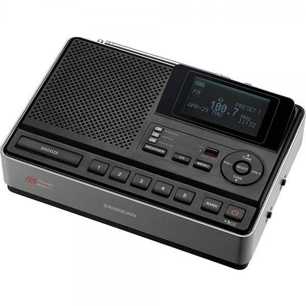 Sangean CL-100 S.A.M.E. Table-Top Weather Hazard Alert with AM / FM-RBDS Alarm Clock Radio