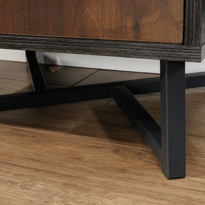 70" Canton Lane Bookcase with Door Brew Brown - Sauder