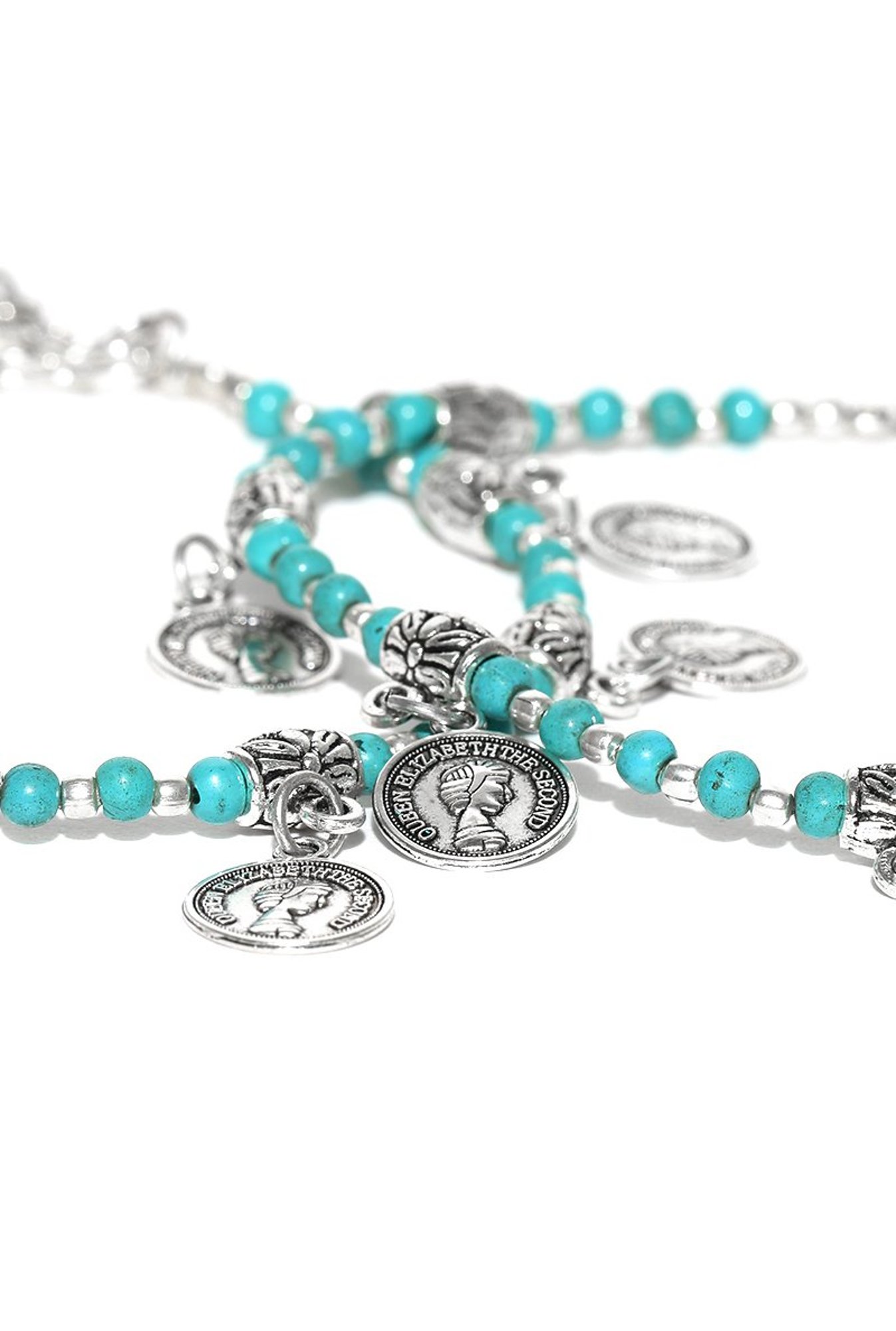 Prita Silver Brass Flexible Anklet