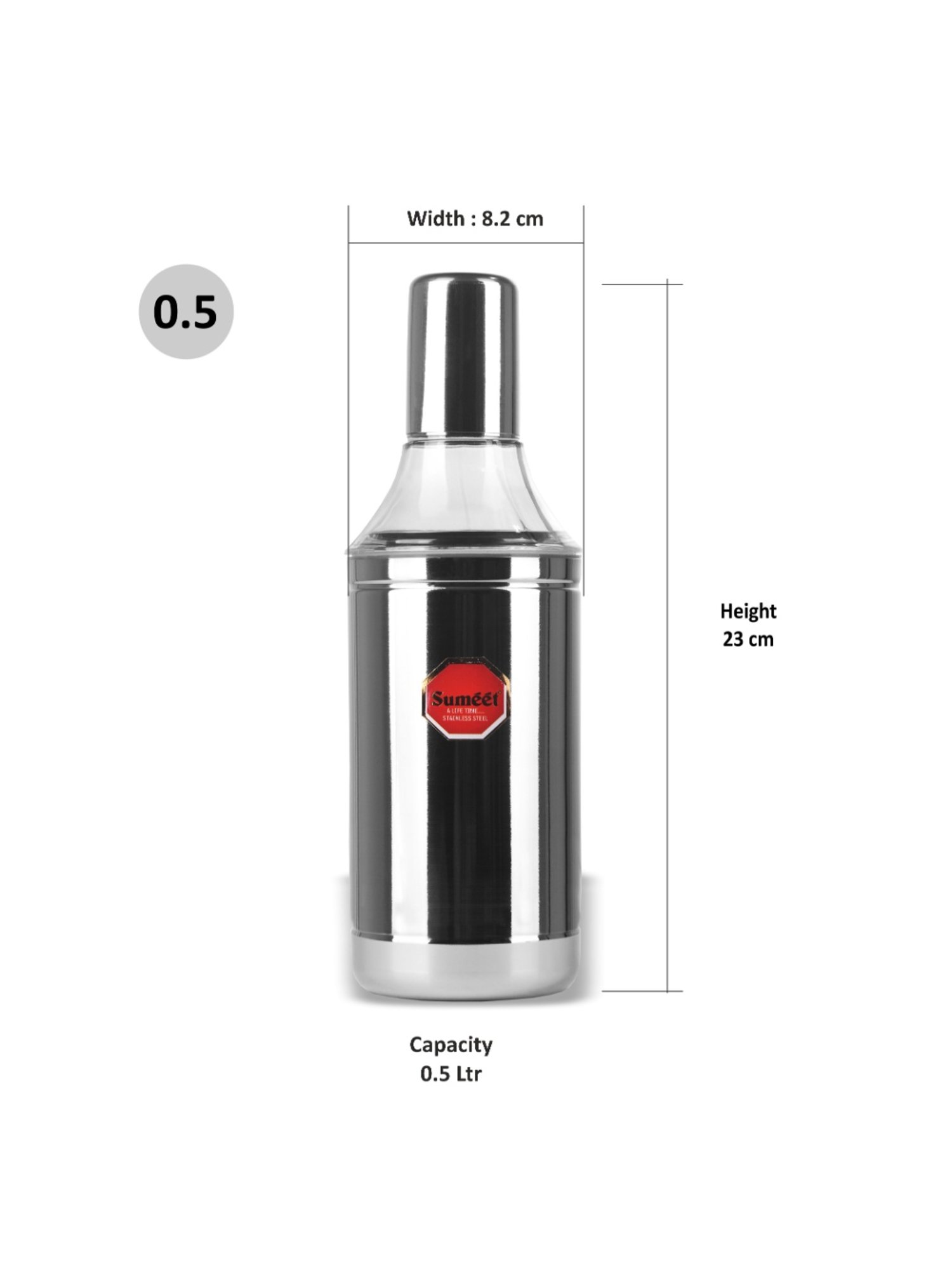 COLE & MASON White & Beige Ceramic Pourer - Set of 1