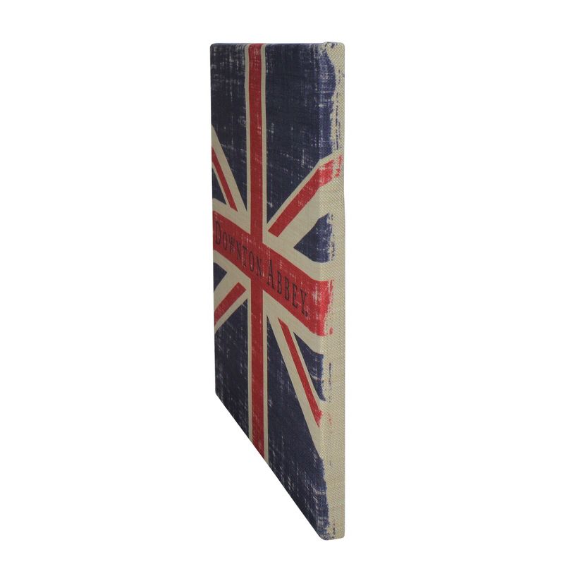 Heritage Lace 14.5" Downton Abbey British Union Jack Natural Beige Decorative Hanging Wall Art